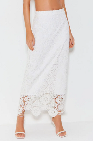 KNITTING LAPIS MIDI SKIRT