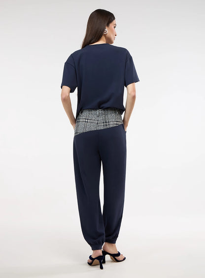 Tweed Pocket T-Shirt – Blue