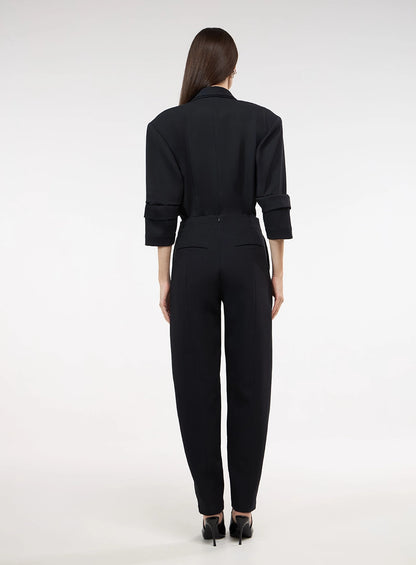 Tailored Blazer Bodysuit – Black