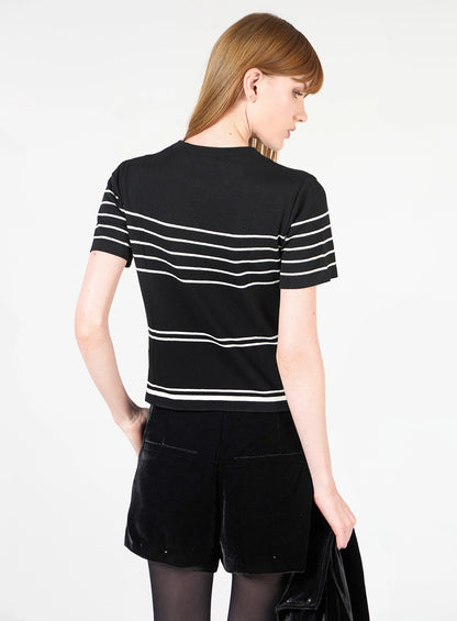 Striped Knit Top
