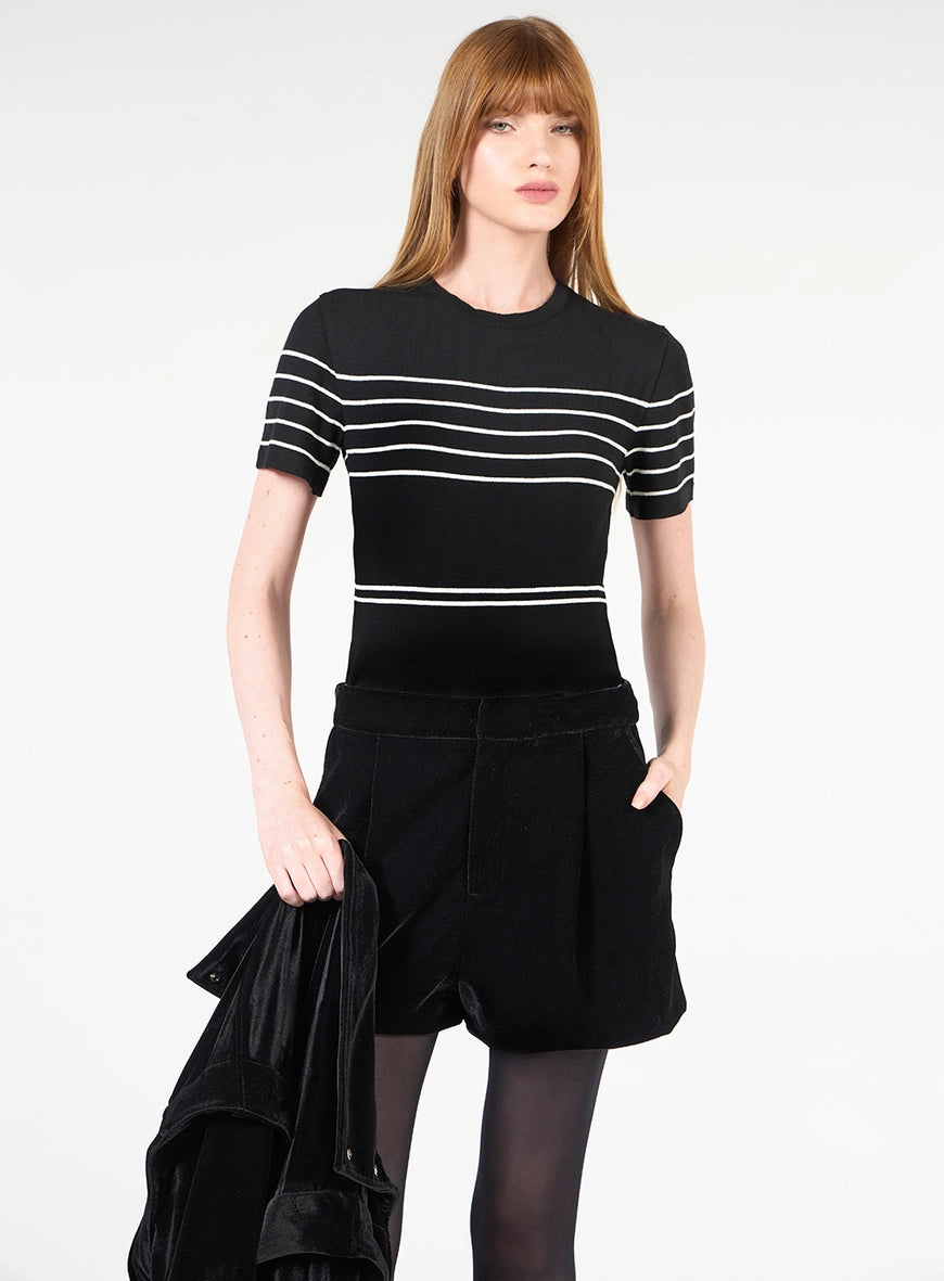Striped Knit Top