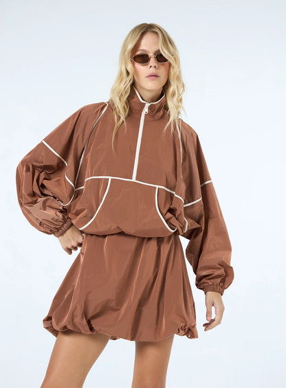 Terracotta Jacket with Pocket Detail