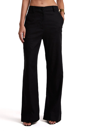 STRAIGHT PANTS WITH SPLIT AT THE BAR