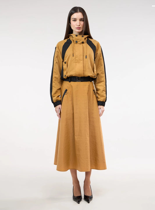 Urban A-Line Midi Skirt