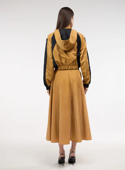 Urban A-Line Midi Skirt
