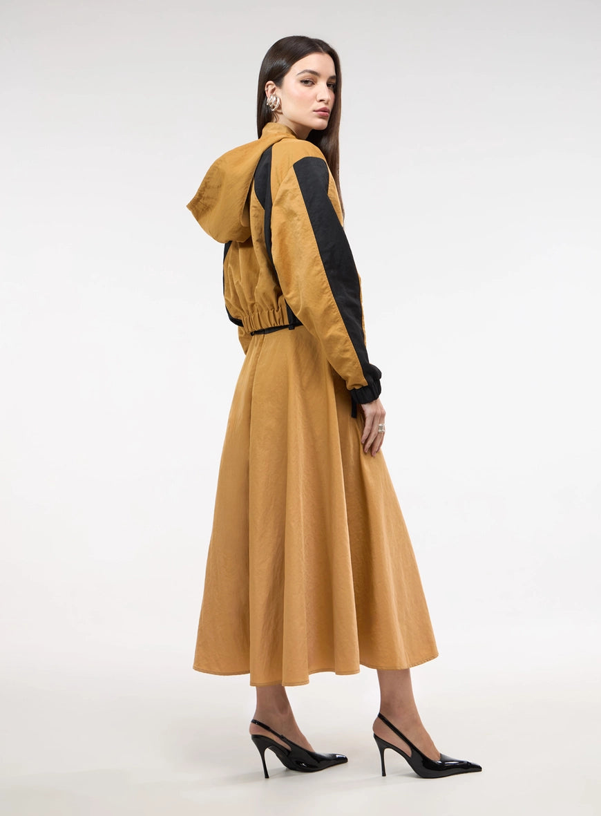 Urban A-Line Midi Skirt