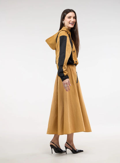 Urban A-Line Midi Skirt
