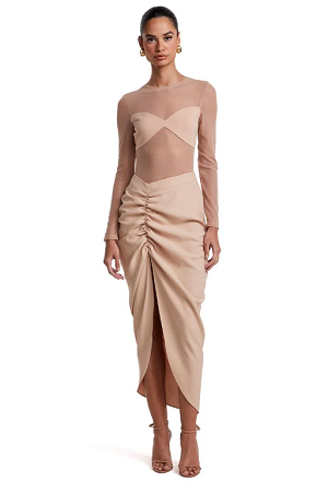 MIDI SKIRT WITH SIDE FREENING