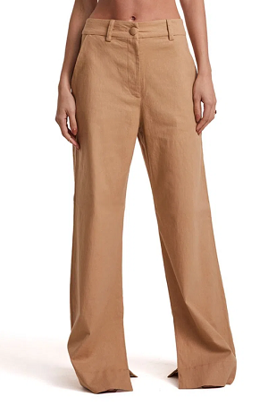 STRAIGHT PANTS WITH SPLIT AT THE BAR