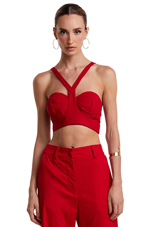 CROPPED BUST STITCHING STRAP