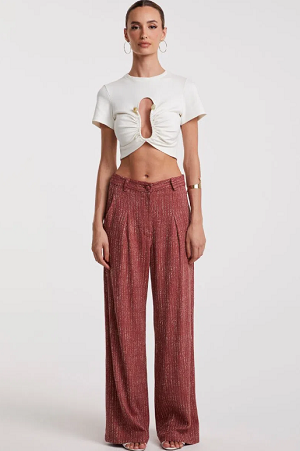 TAILORED PANTALON TROUSERS WITH PLEATS