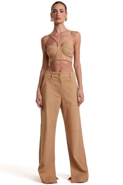 CROPPED BUST STITCHING STRAP