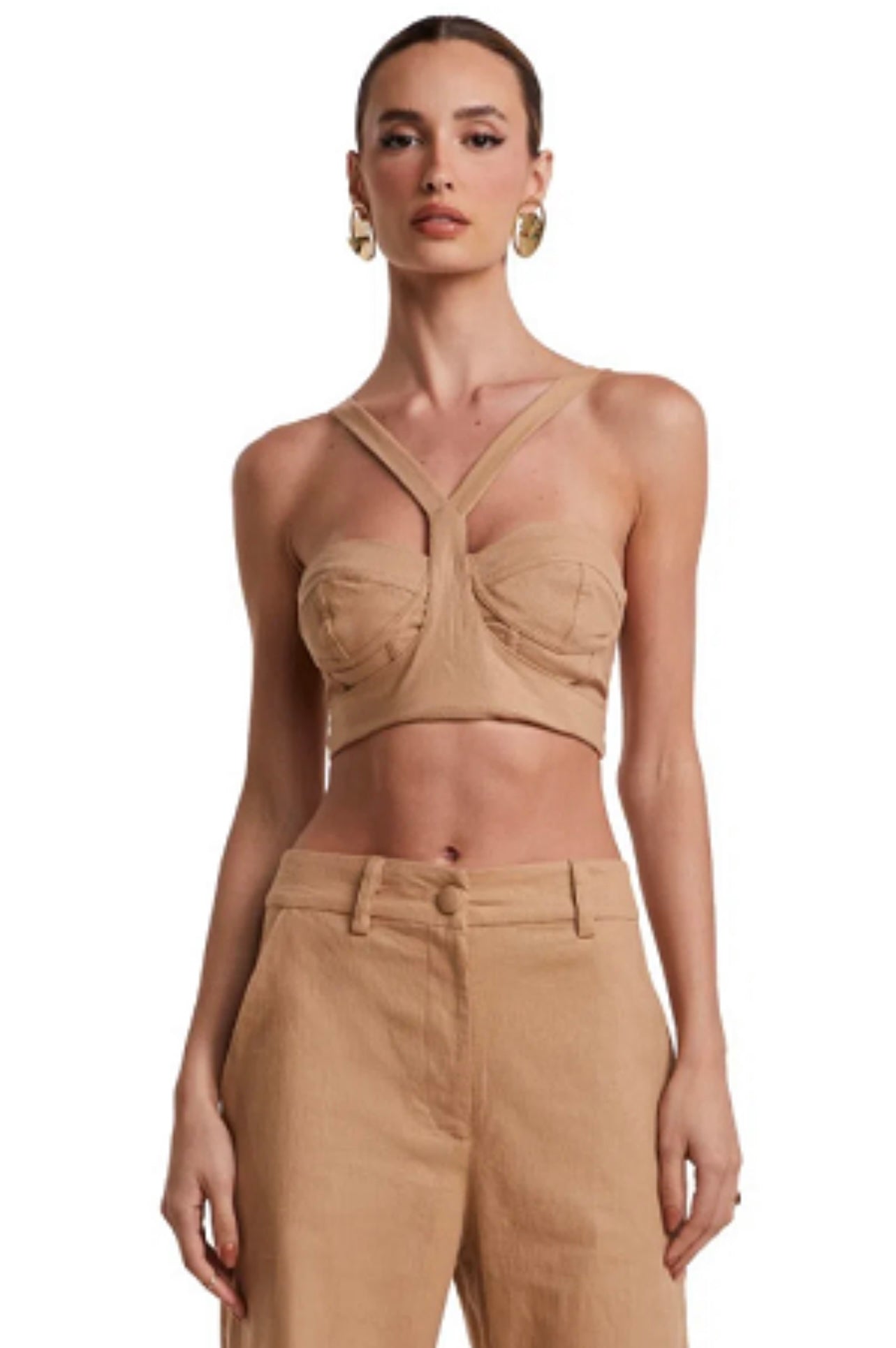 CROPPED BUST STITCHING STRAP