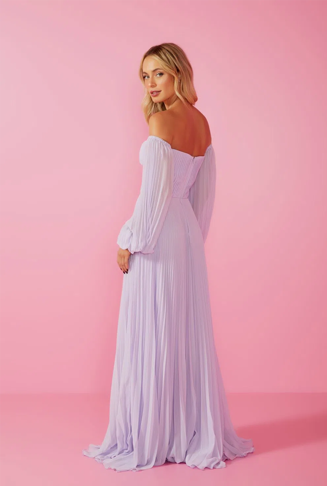 TAYLOR LONG DRESS - LAVENDER