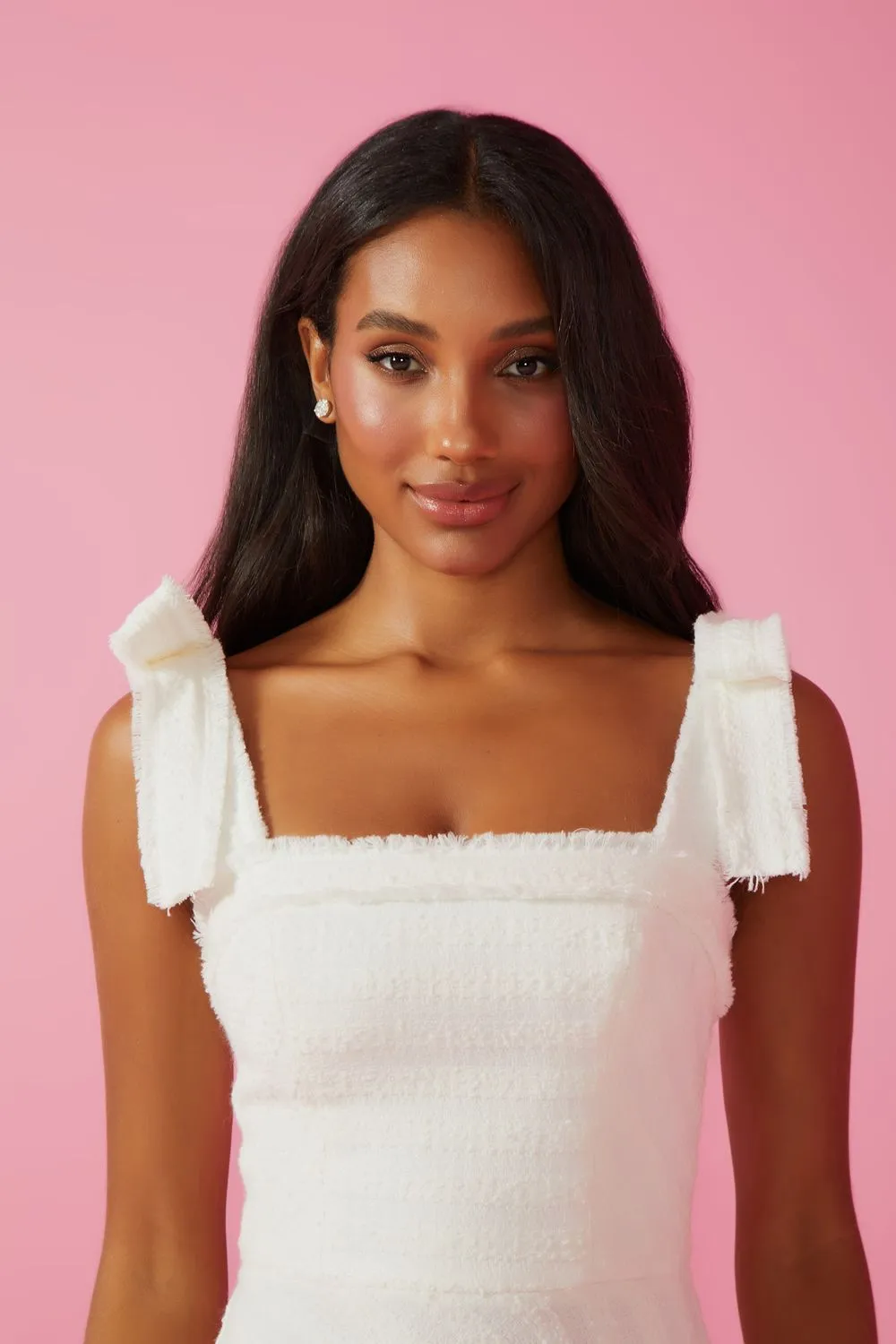 CAMILE MIDI DRESS - OFF WHITE