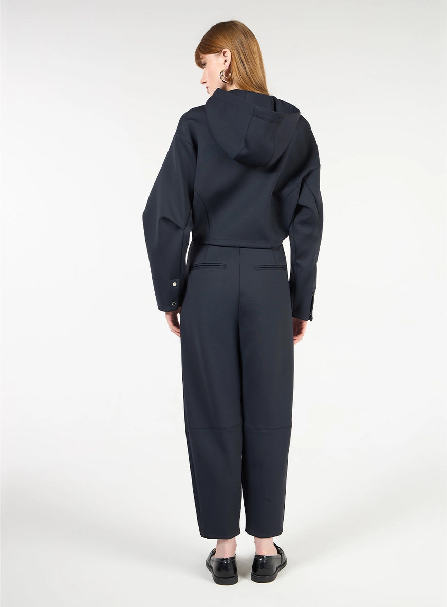 Barrel-Leg Pants – Black