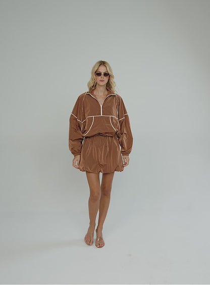 Terracotta Jacket with Pocket Detail