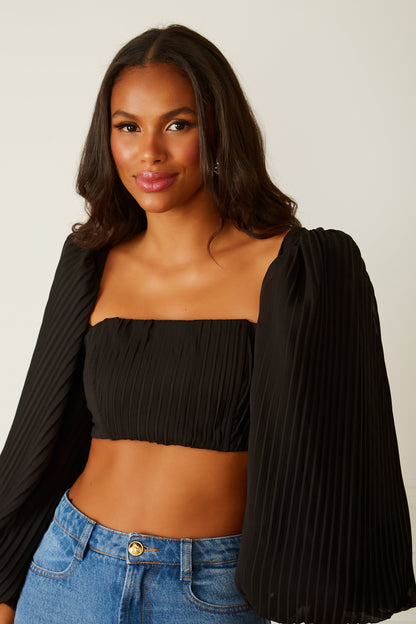 100% Premium Quality Sharon Cropped Top by Fabulous, Trendy Women's Fashion Appeal.