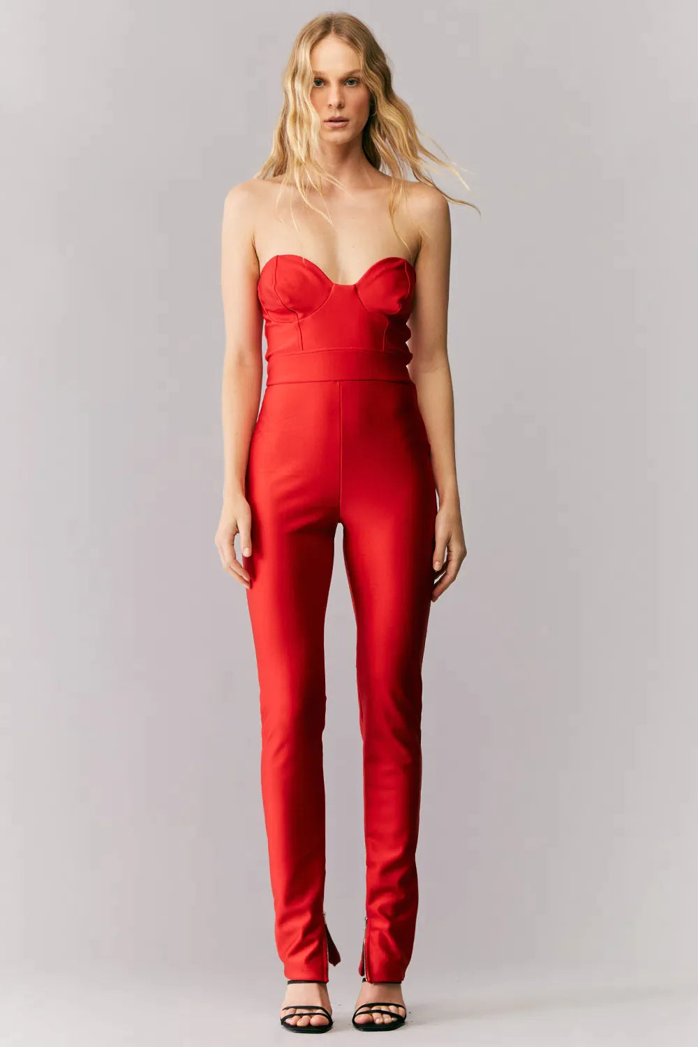 Stunning Brazilian Adriele Strapless Sculpt Jumpsuit by Zen, Women Greasy Costume