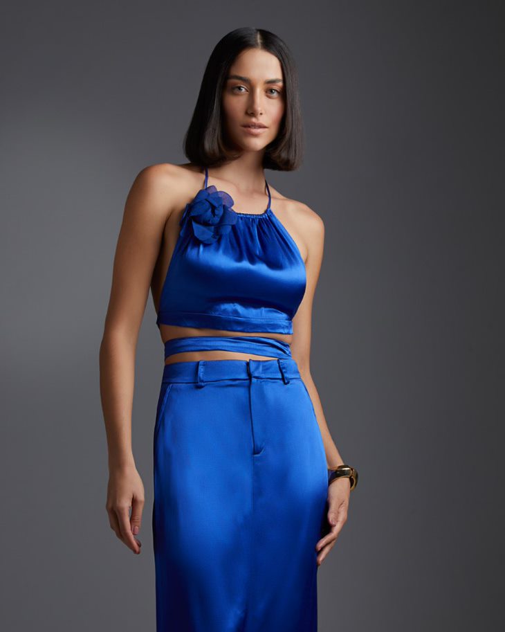 Stunning Brazilian Blue  Luna Top by IORANE, Perfect for all body types